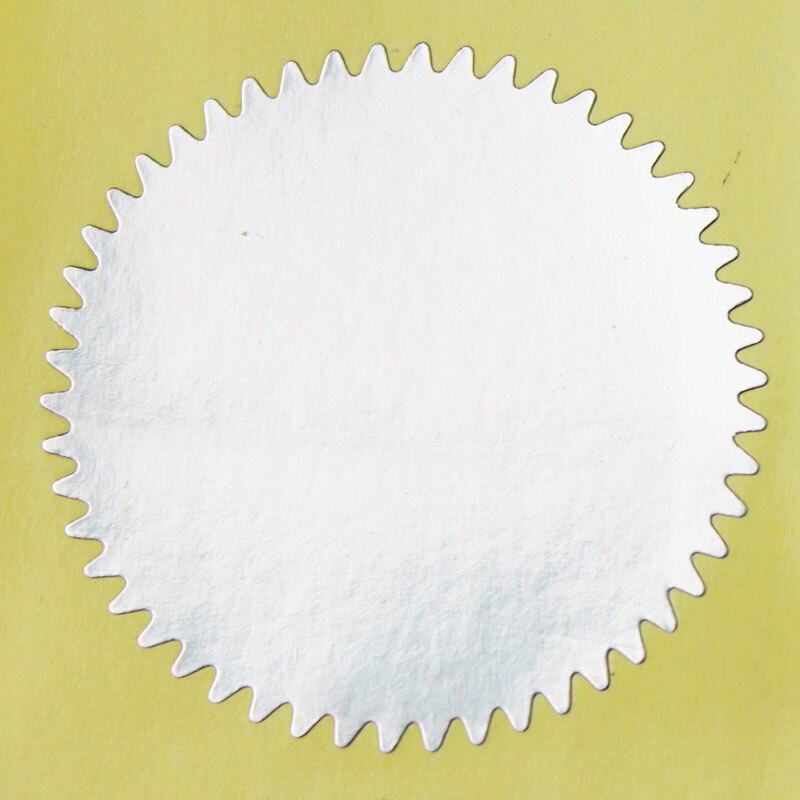 100pcs Gold Vintage Embosser Stamp Sealing Blank Certificate Self-Adhesive Stickers (4 colour)