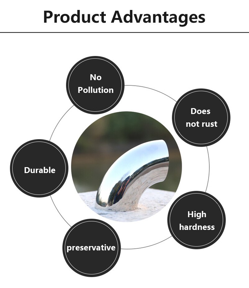 1/2 Pcs 63mm Sanitary Butt Weld 90 Degree Elbow Bend Pipe 304 Stainless Steel Car Exhaust Pipe Muffler Welded Pipe