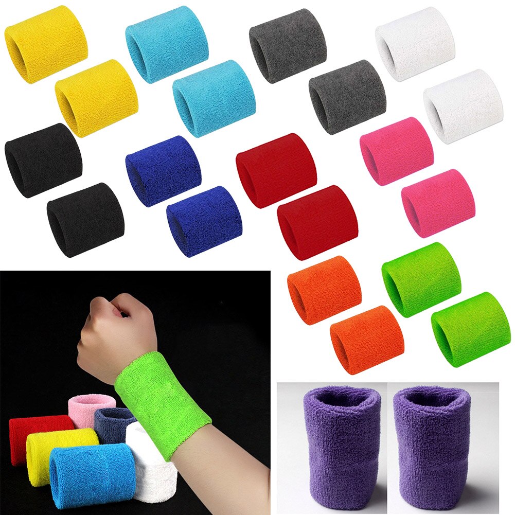 Training Zweetband Oefeningen Band 1 Paar Unisex Zweet-Absorberende Polyester