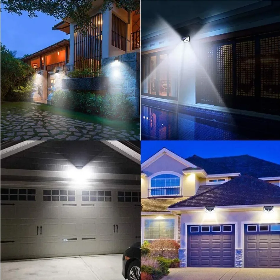 1/2/4PCS Zonne-verlichting Outdoor Wandlamp PIR Bewegingssensor 100LED Zonne-energie Zonlicht straat Licht voor Tuin Binnenplaats