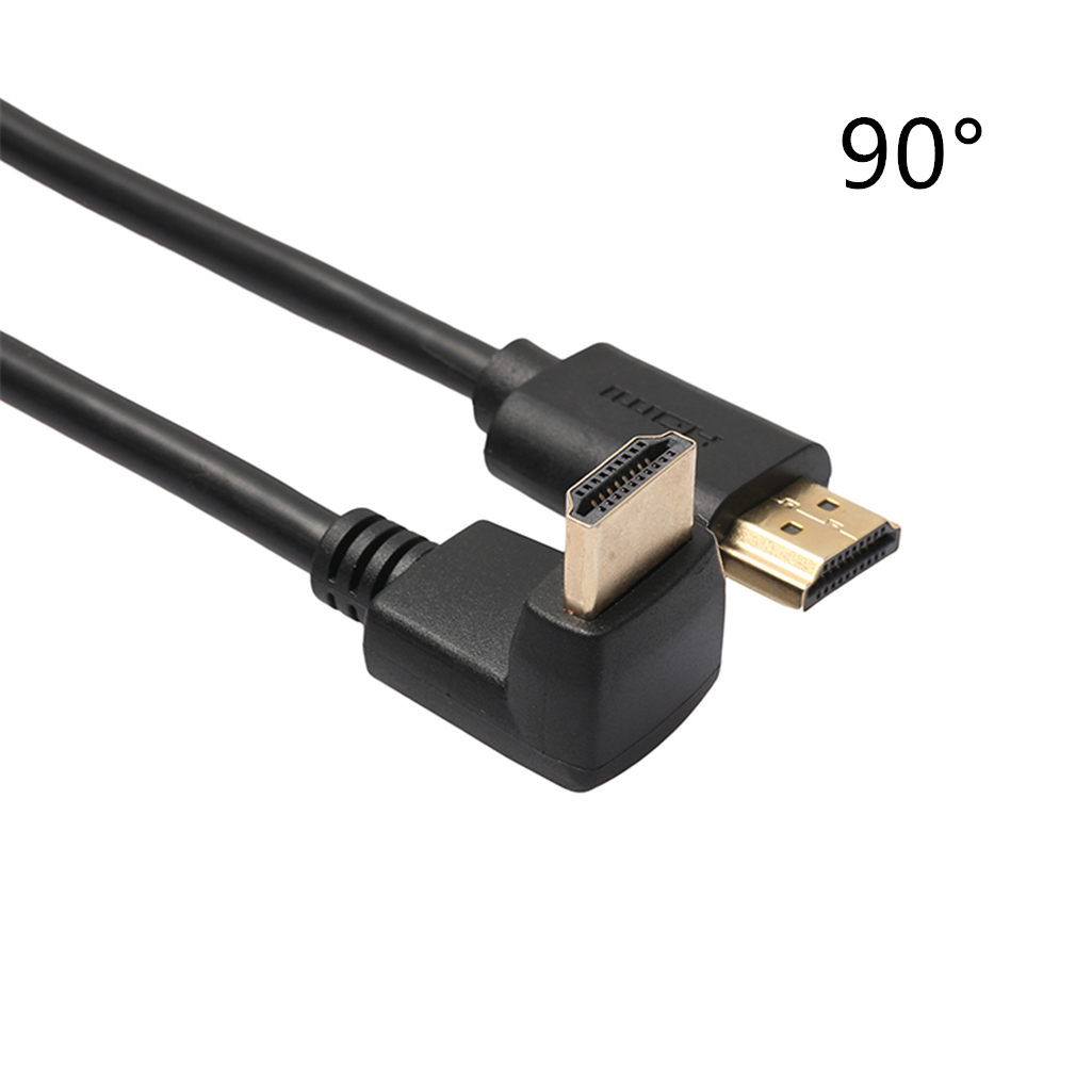 REXLIS HDMI Kabel 270/90 Grad Winkel HDMI zu HDMI Kabel 5 m 1,5 m 2 m 3 m HDMI 2,0 kabel 4 K 3D für TV PS3 Projektor Computer Kabel: 90 Degree angle down / 3m