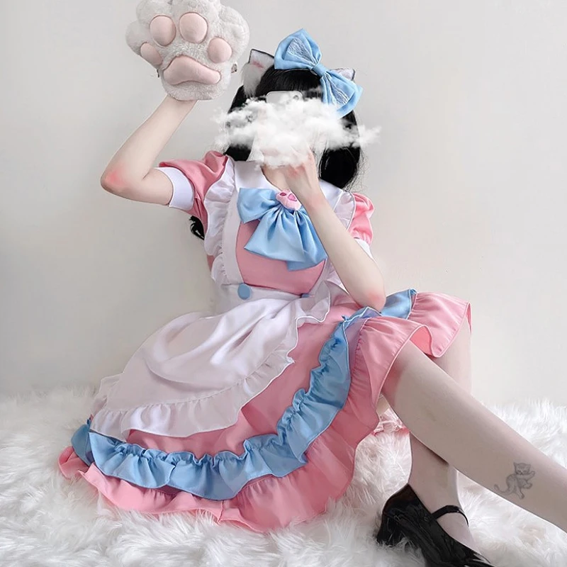 Robe Lolita Robe de Demoiselle d'honneur Grande Taille Jupe Mignonne Gros N Diego Fille Robe Cosplay Kostüme Gar Vajements