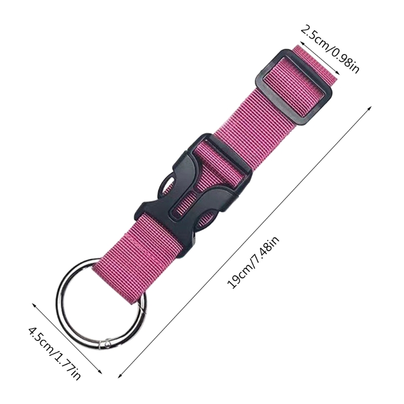 Bagagestropper til kufferter metalfjederklips nylon justerbare kuffertbælter bagagebælte til håndbagage trillebørsbæring