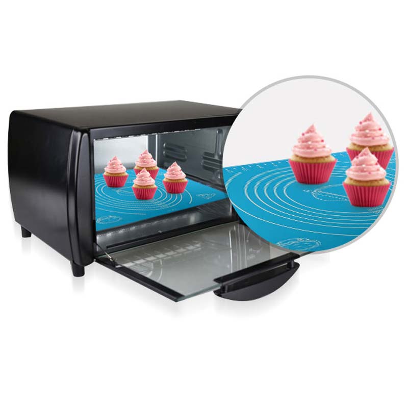 Nieuw Silicone Bakken Cake Deeg Fondant Rolling Kneden Mat Bakken Mat Met Schaal Koken Plaat Tafel Grill Pad Gereedschap