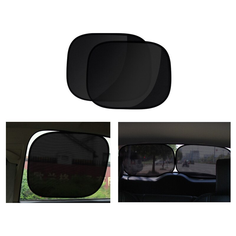 2 pcs Car Window Sombrinha Lado Janela Indiscreta Sun Sombra Capa Double-sided Adesivo de Proteção Verão Dropshipping