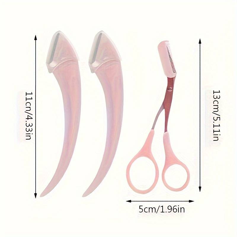 Wenkbrauw Trimmen Mes Wenkbrauw Gezicht Scheermes Voor Vrouwen Professionele Wenkbrauw Schaar Met Kam Brow Trimmer Schraper Accesso