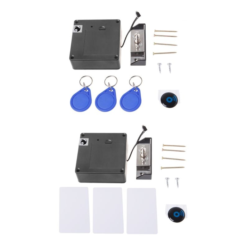 1Set Cabinet Locks Invisible Electronic RFID Lock Hidden Keyless Drawer Door Locks Sensor Locker Cabinet Lock