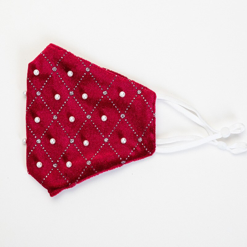 Masque élastique avec strass, décoration pour le visage, bijoux, à la , en cristal scintillant, de fête, Bandana,: 1