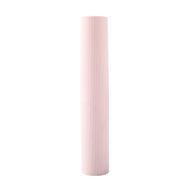 Tragbare Zahnbürste fallen Wandern Camping Schützen Lagerung Kasten Reise Zahn Zahnbürste Abdeckung Zahnpasta Organizer Zahnbürste Halfter: rosa