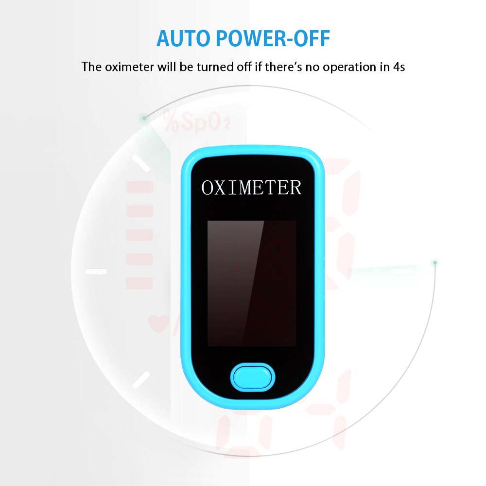 Fingerspitze Pulsoximeter Blut Sauerstoff Sättigung Monitor 6s Schnell Messen 4s Auto-aus Herz Bewertung SpO2 Monitor