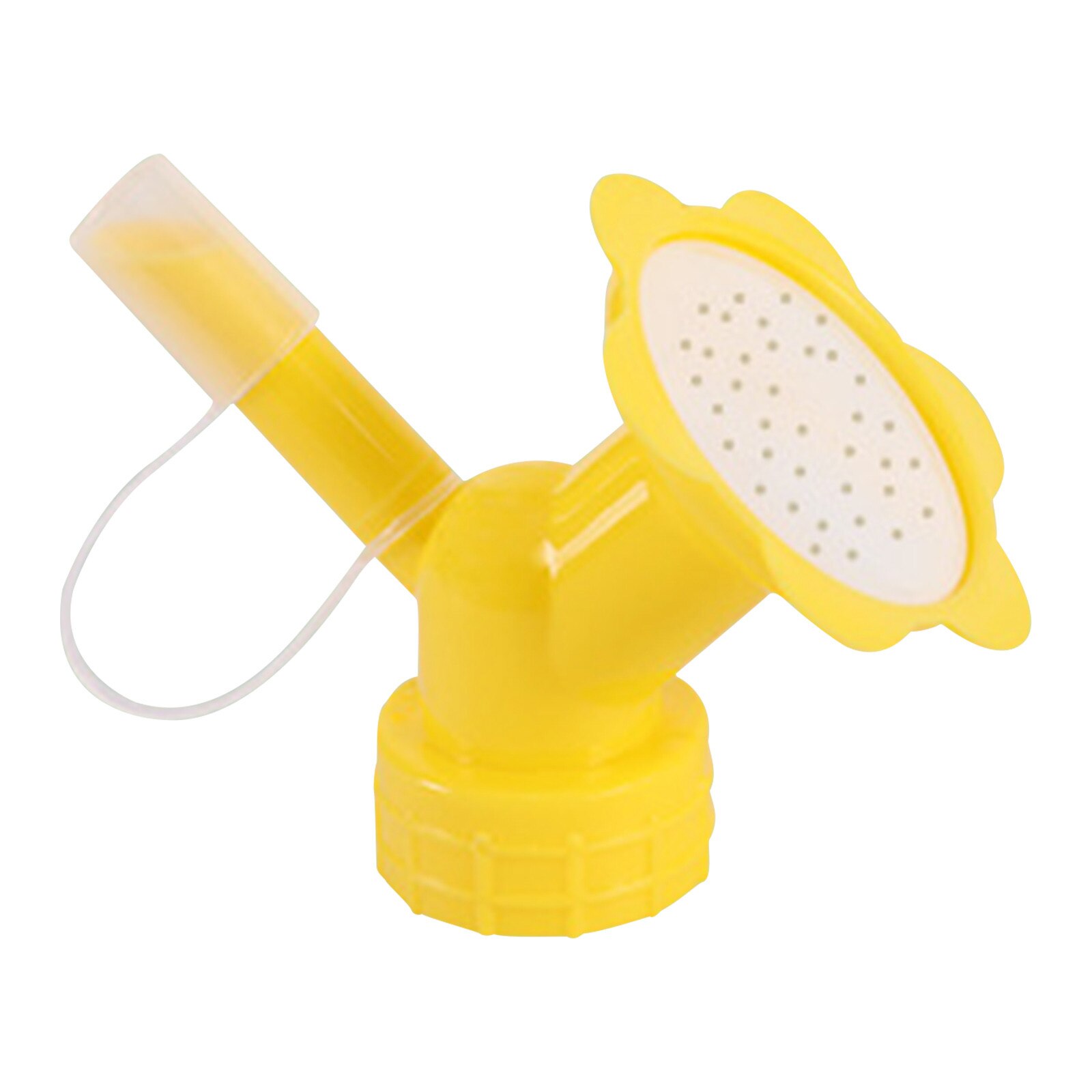 2 In 1 Garden Sprinkler Nozzle For Watering Can Plastic Sprinkler Irrigation Shower Head Indoor Waterers Garden Tool: Yellow 