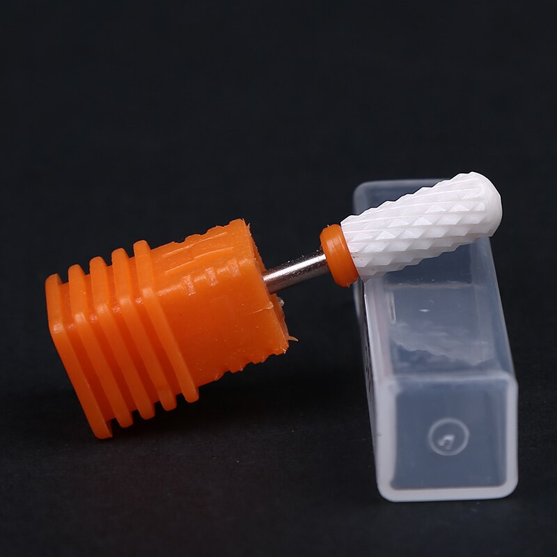 1 x (herramienta de archivo rotativa de pedicura para brocas de uñas de cerámica, BT001-F S4V5) broca de taladro de uñas de cerámica V02