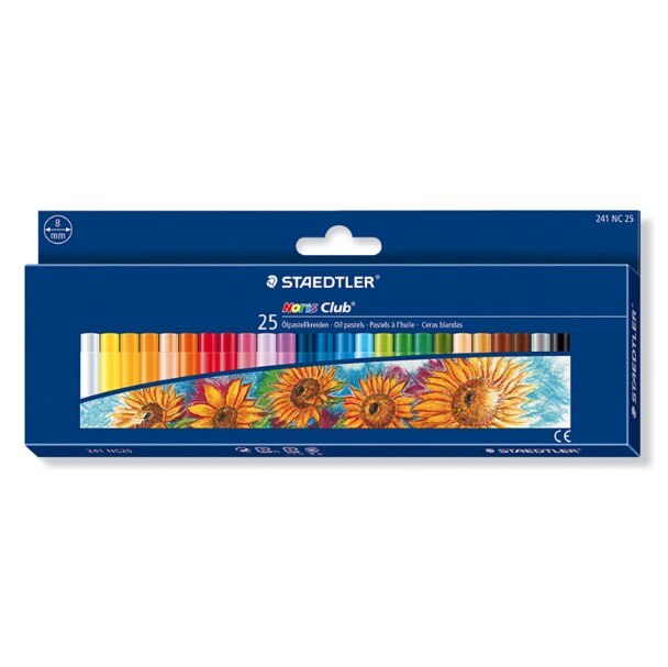 Staedtler 16/25 farve børnemaleri olie pastel pensel graffiti farveblyanter: 25 farver