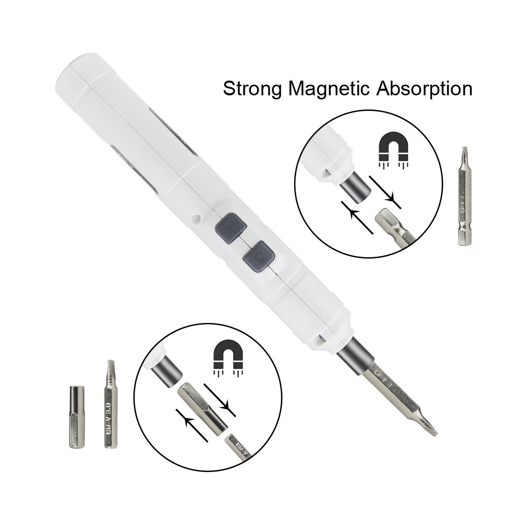 Tournevis électrique multi-fonction tournevis sans fil Bits ensemble réparation outil électrique tournevis avec fort magnétique