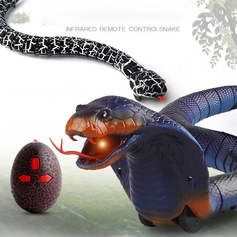Cat Toy Pet Remote Control Snake Crawl Toy Funny Cat Interactive Toy Emulation Cobra Electric Toys USB Charging Dog Supplies