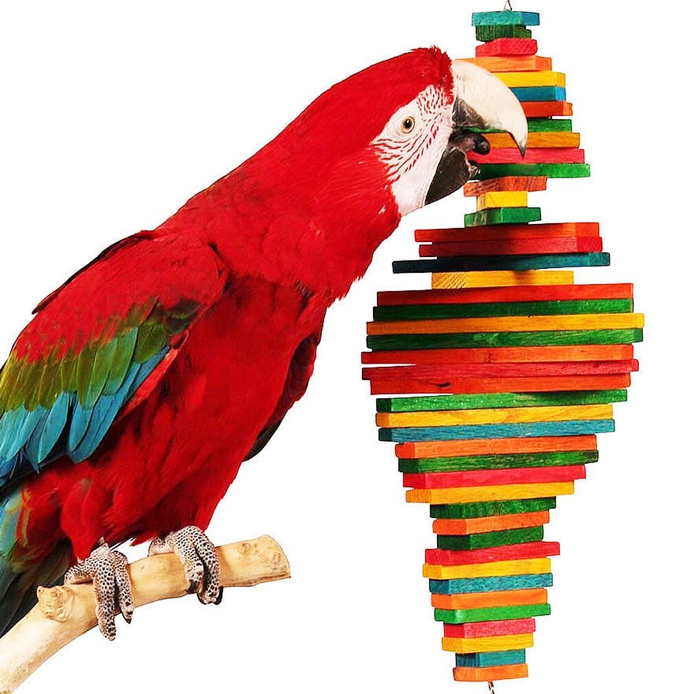 Multi-layer Papegaai Maalt En Kauwt Speelgoed Papegaai Houten Vogel Speelgoed Vogel Benodigdheden Draagbare Opknoping Papegaai Speelgoed