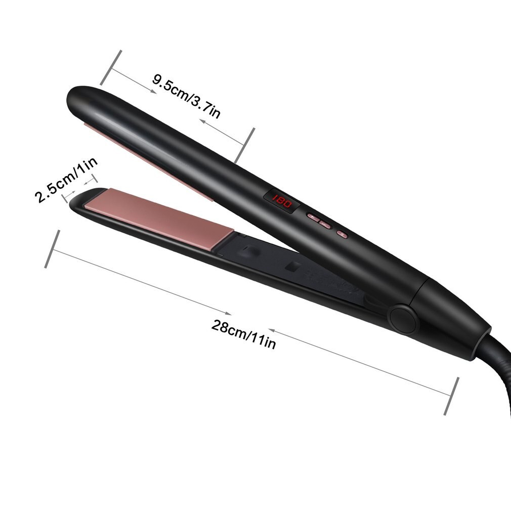 Redresseur de cheveux électrique, attelle à double usage à rouleau droit, dispositif de Perm en céramique Tourmaline, fer à friser en plastique et en métal