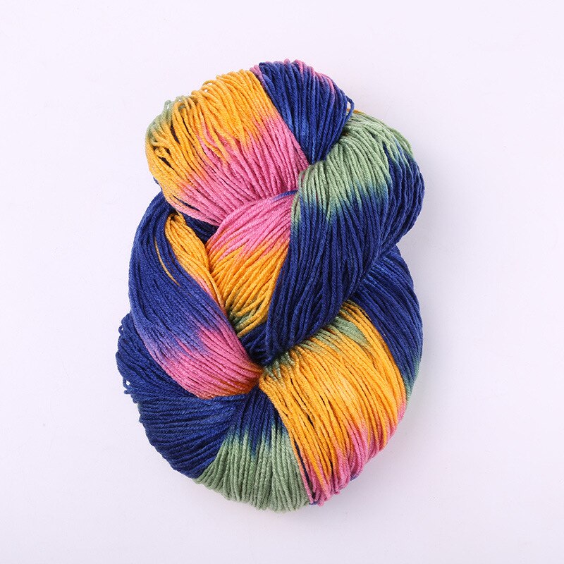 50g/ball Chunky Yarn Crochet Yarn Colorful Dyed Flashy Milk Cotton Yarn Baby Sweaters Knitting Mohair Wool Yarn Crochet Threads: 08