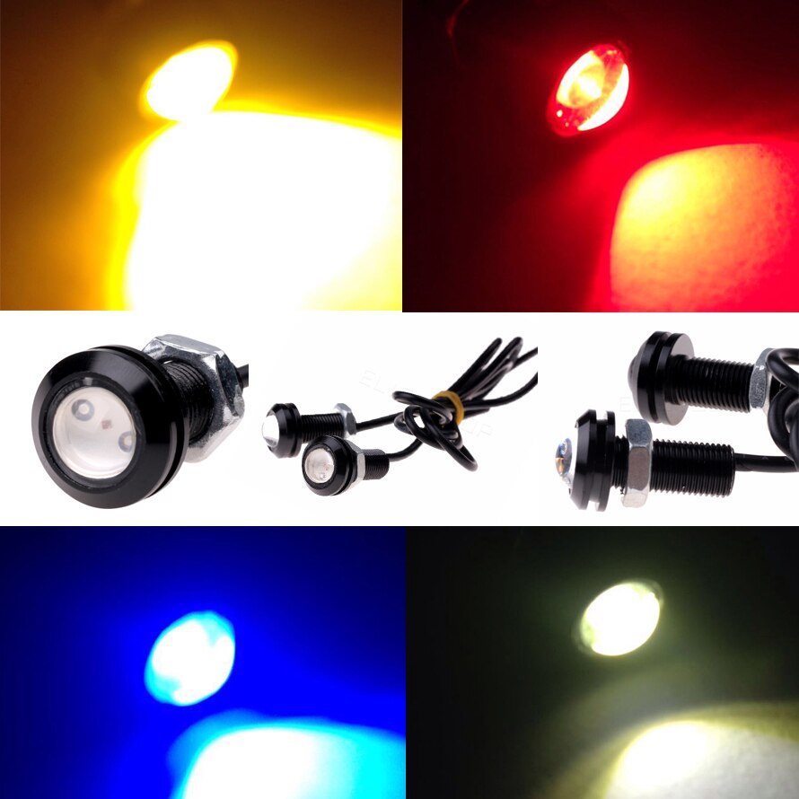1pcs Waterdichte Eagle Eye 18mm led auto Styling licht Stadslichten Dagrijverlichting werken DRL Fog lamp bron
