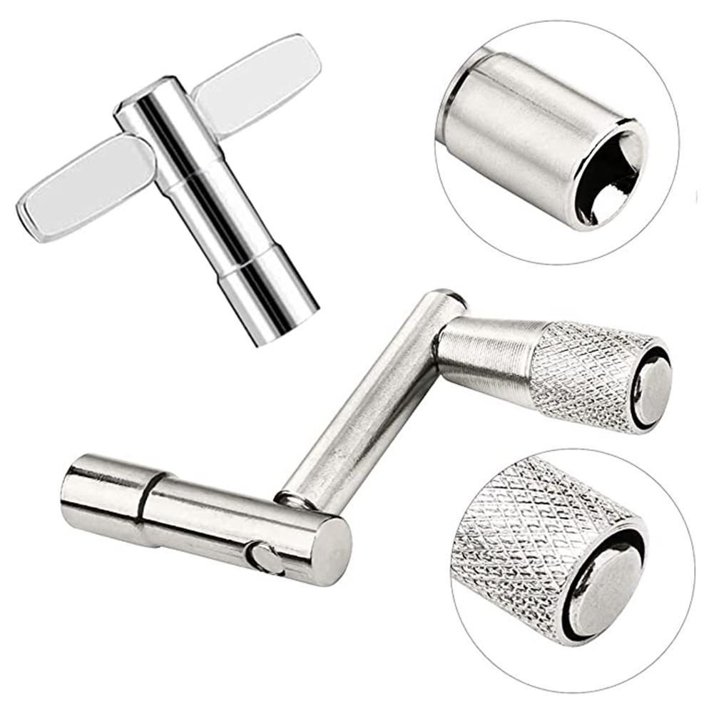 Llave de tambor estándar de Metal de 4 piezas, llave de sintonización de tambor para baterista, Musical, accesorios de piezas de repuesto de tambor