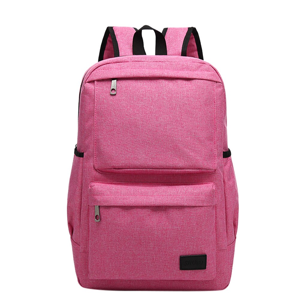 Men & Women Big capacity Travel Backpack USB Retro Canvas Student Bag Backpack Waterproof Business Bag: F