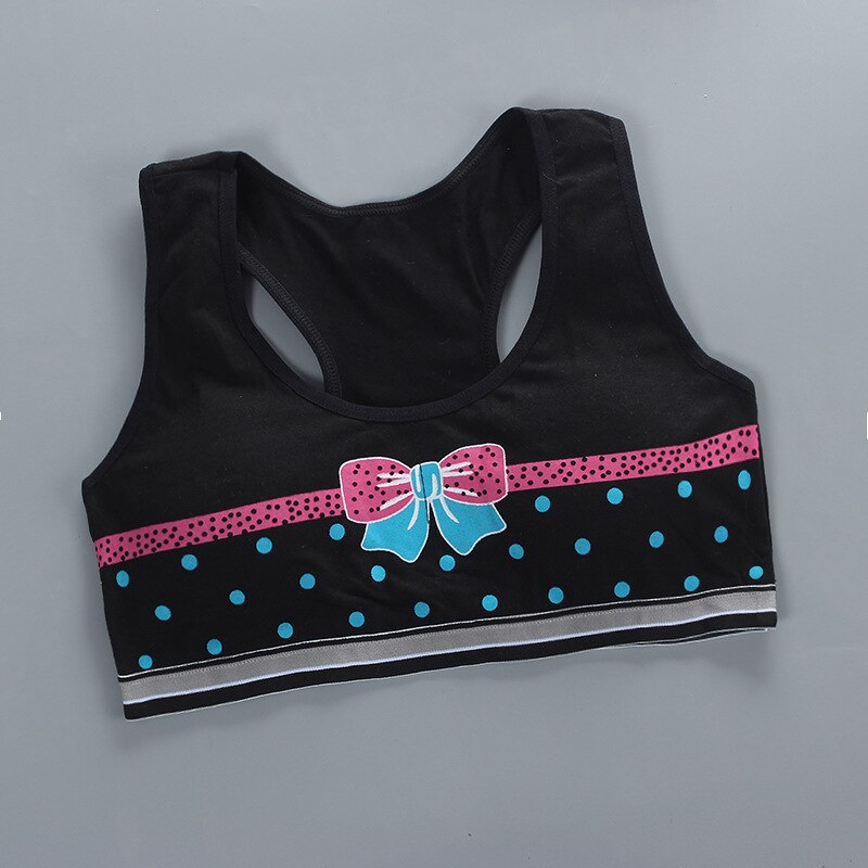 Young Ggirl Bra Without Rims Comfortable Sports Breathable Cotton Vest Underwear Teenage Girls Clothing 8-16T Training Bras