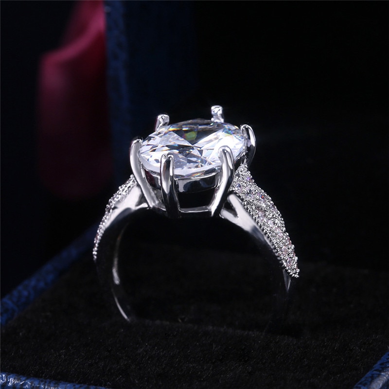 Marquise Cut Promise Ring Zilver Kleur Aaaaa Cz Verklaring Engagement Wedding Band Ringen Voor Vrouwen Birdal Fijne Sieraden