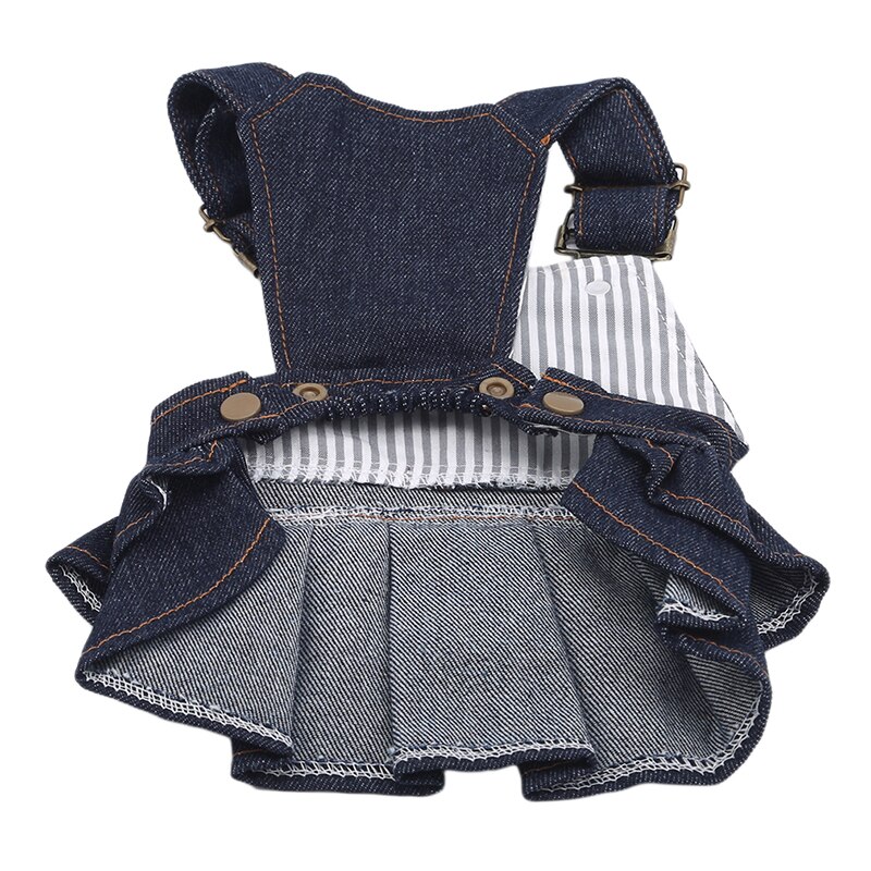 Dog Clothes Three Color Denim Skirt Fashionable Tutu Teddy Youth Beautiful Casual Pet Small Dog Cute Clothes
