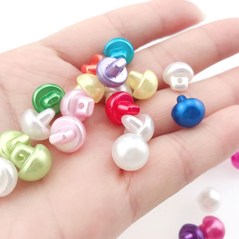 HL-Botones acrílicos de Color caramelo para niños, accesorios de costura, manualidades, 50/150 unidades, 10mm