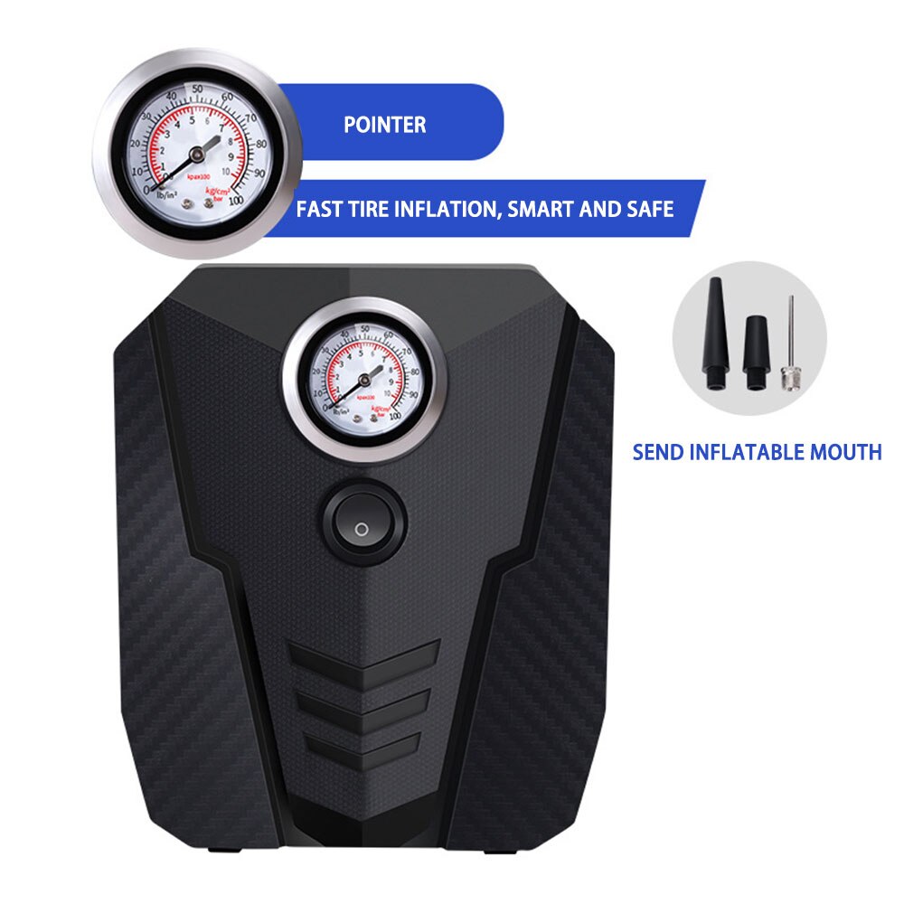 Portable Car Air Compressor DC 12V Digital Tire Inflator Air Pump 150 PSI Auto Air Pump for Car Motorcycle LED Light Tire Pump: Pointer air pump
