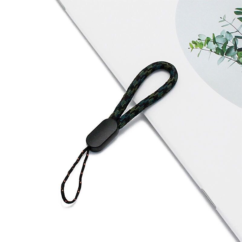 Hand Wrist Lanyard String Korte Grip Lanyard Mobiele Telefoon Strap Voor Flash Drive Sleutelhanger Id Badge Houder Diy Hang Touw: G03-Green