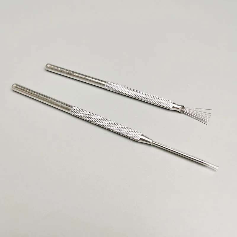 Herramientas de cerámica con textura de alambre de pluma de 7 pines, herramienta de modelado de escultura de arcilla polimérica, cepillo de cerámica DIY, herramientas de alfarería, accesorios para pasteles: Caqui oscuro