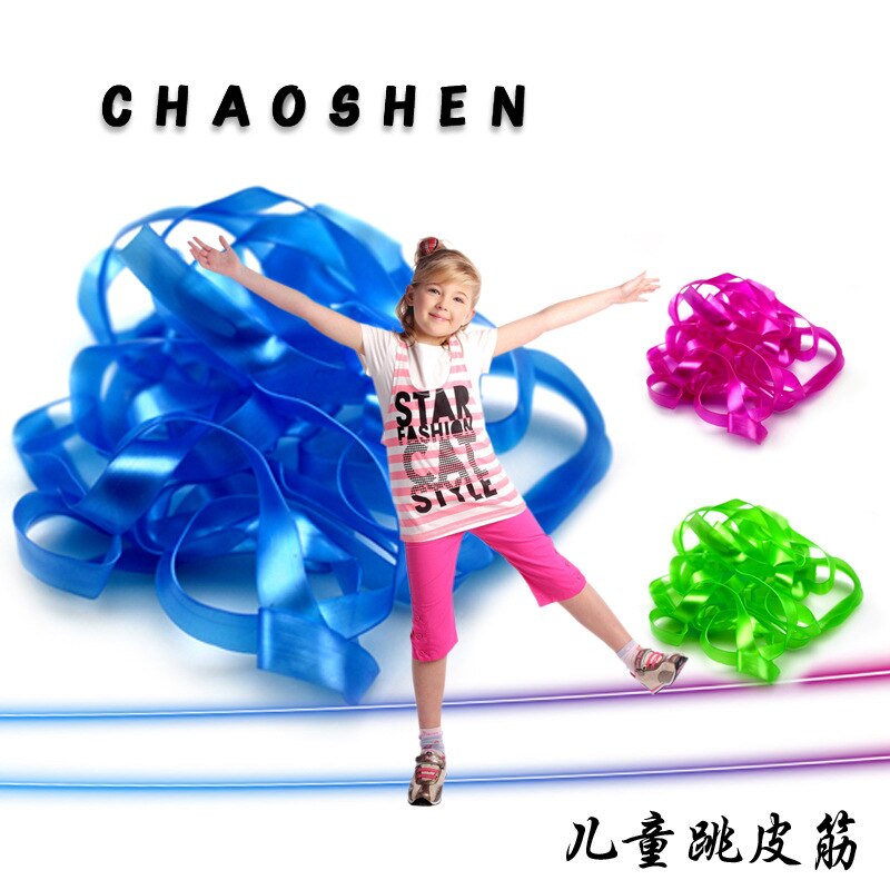 Spring elastiek kinderen spel spring elastiek elastisch touw spring elastiek schoolactiviteit voor kleur elastisch touw