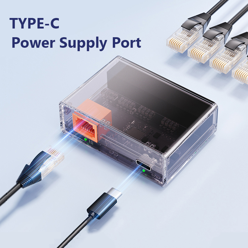 Switch di rete a 5 porte, splitter ethernet  rj45 adattatore hub lan 1 to 4 mbps 1000 switch gigabit full/half duplex per router pc