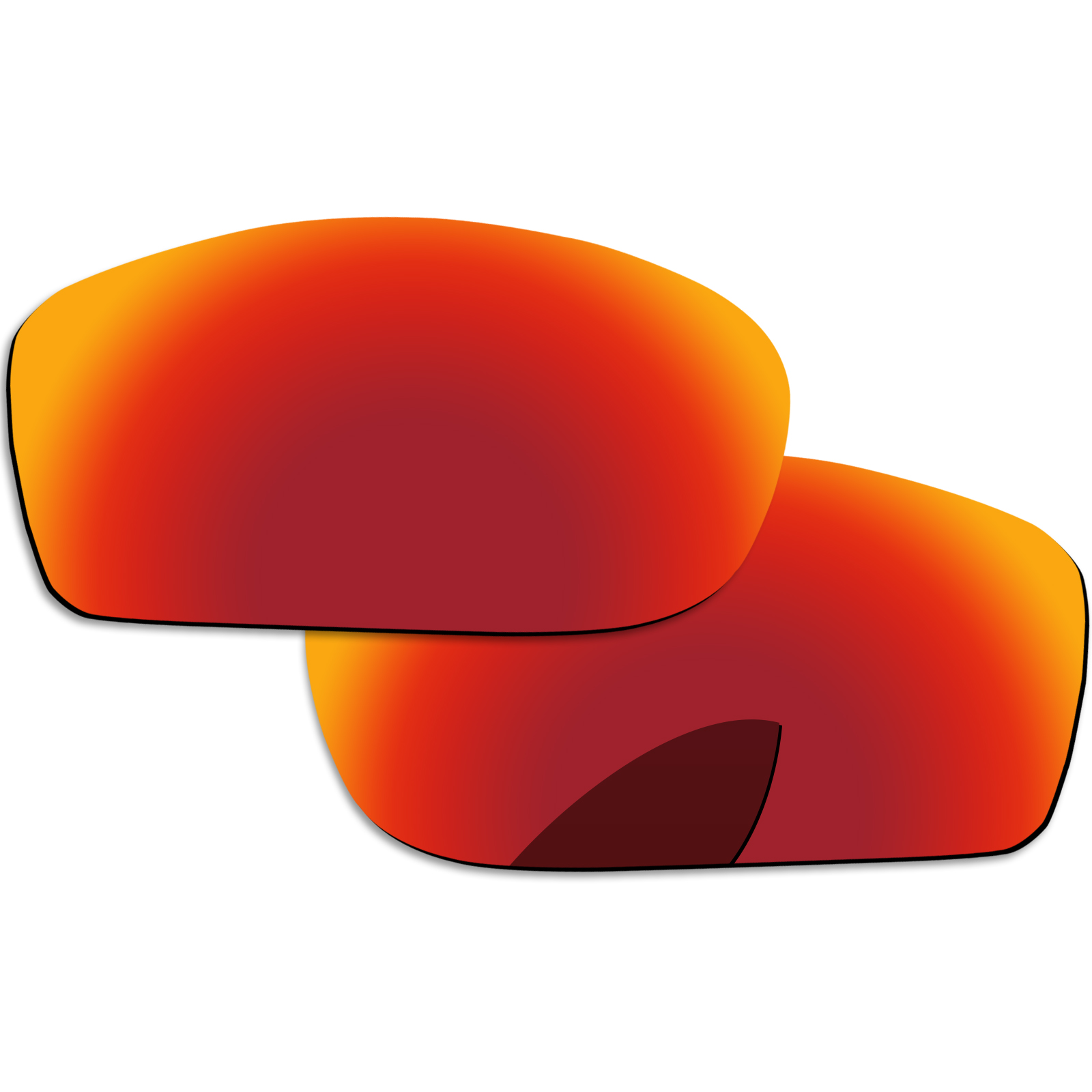 Alphax Vervanging Lenzen Voor-Oakley Gauge 8 M OO4124 Zonnebril Gepolariseerde-Meerdere Opties: Fire Red