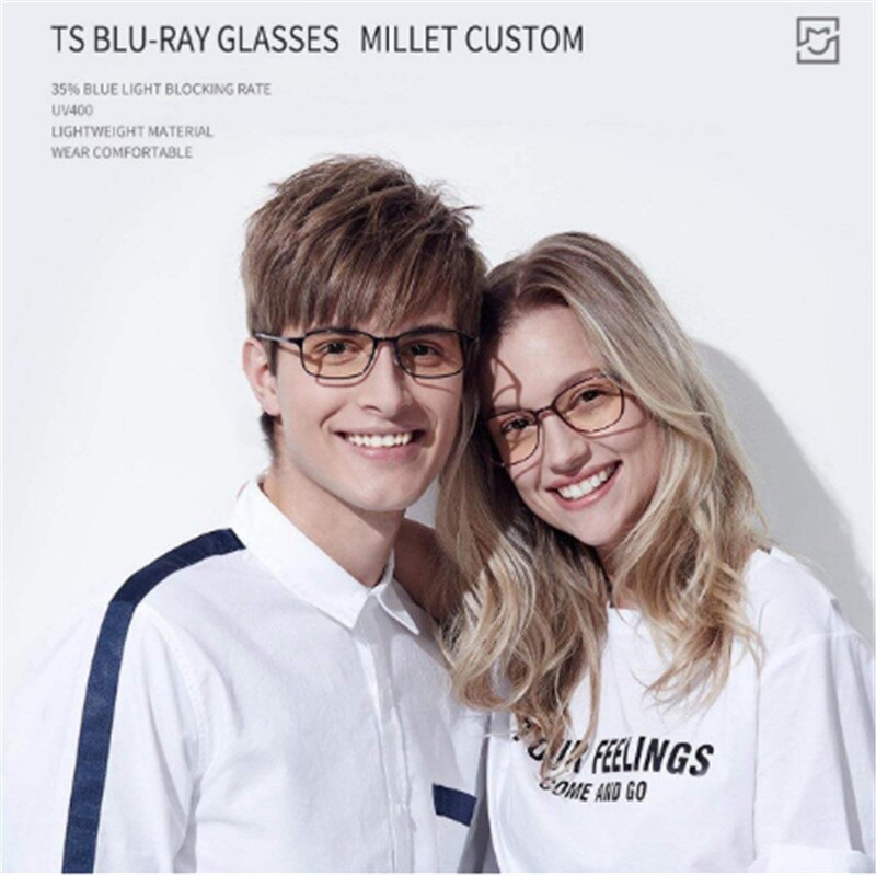 Gafas Xiaomi Mijia TS anti-azules para aliviar la fatiga ocular, gafas de lectura para oficina para hombres y mujeres, gafas todo-en-uno, pantalla Anti-electrónica