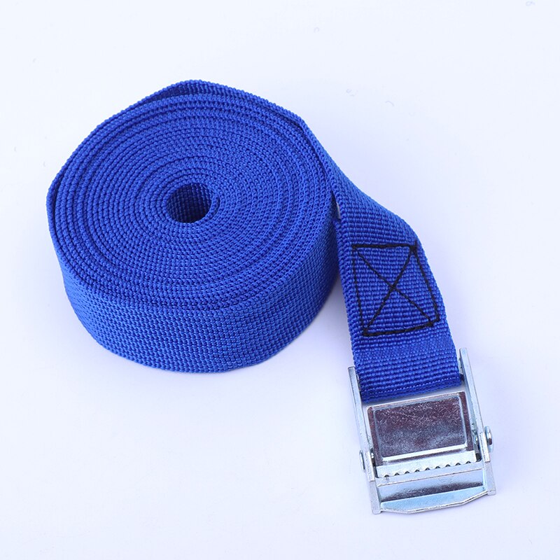 Corde de Tension de voiture de 2M, sangle fixe de cargaison, support de toit, sangles d'arrimage, ceinture d'attache à cliquet avec boucle, ceinture de rangement à cliquet: C