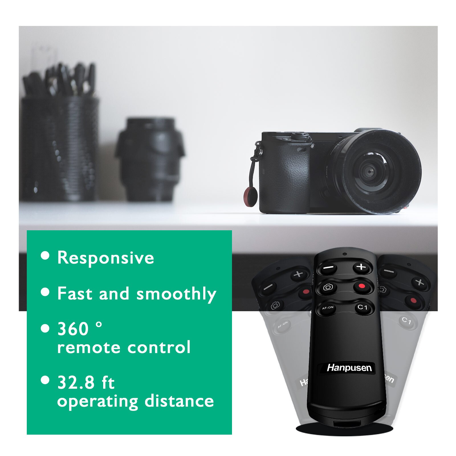 RMT-P1BT Drahtlose Vlogging Selfie Kamera Fernbedienung für Sony a7IV FX3 a7C ZV1 a7SIII a7s3 a7R3 a7R4 a7III RX0II RX100VII