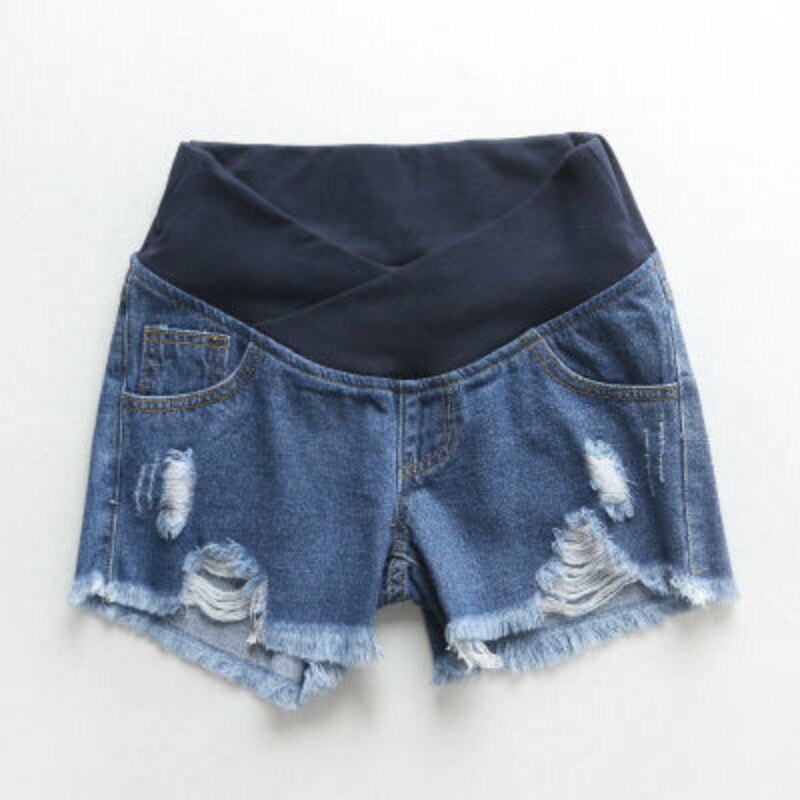 Gravid kvinde shorts sommer udendørstøj lavtaljede cowboyshorts gravid kvinde sommertøj sæson løs gravid kvinde