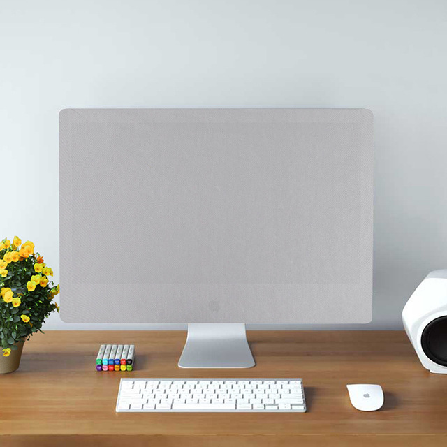 IMac-funda protectora antipolvo, 21 pulgadas y 27 pulgadas, para Monitor de ordenador, funda protectora de polvo con cubierta blanda interna para Apple iMac, pantalla LCD: silver / 27inch