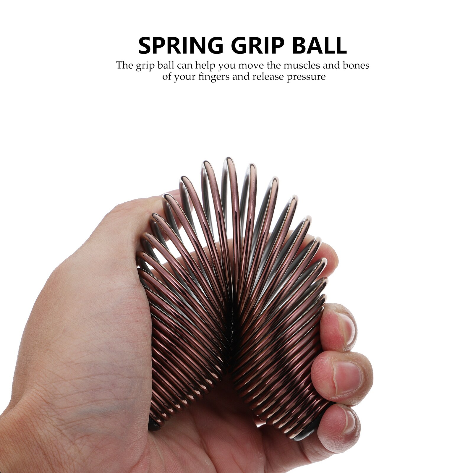 Resorte de acero de agarre de mano, fortalecedor, alivio del estrés, alivio del estrés