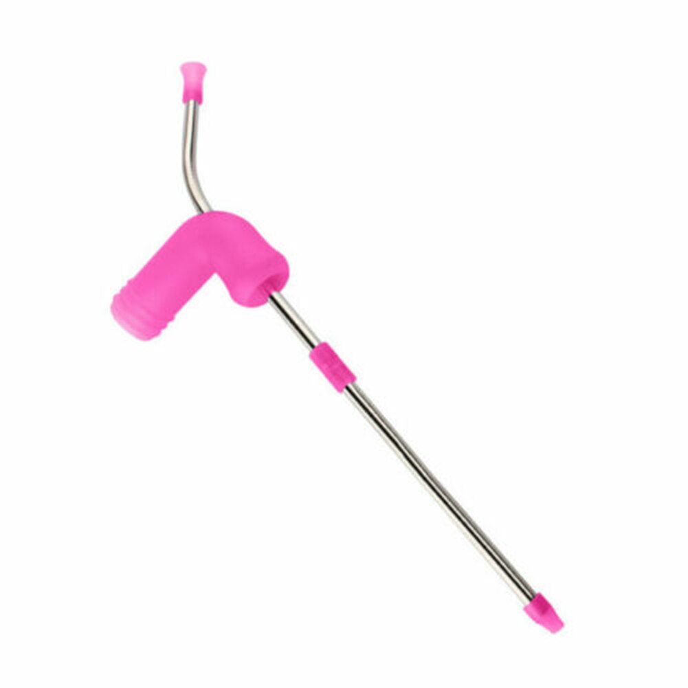 Beer Snorkel Siliconen Trechter Drinken Stro Dubbele Bier Snorkel Voor Entertainment Keuken Party Bar Brouwen Tool: A-Pink