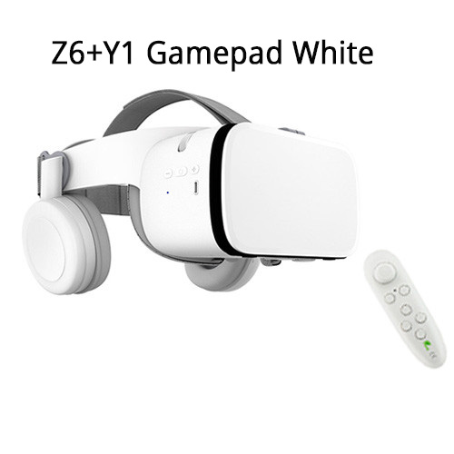 Bobo Bobovr Z6 Casque Helm 3D VR Gläser Virtuelle Realität Headset Für iPhone Android Smartphone Clever Telefon Brille Lunette Ios: mit Y1 Weiß