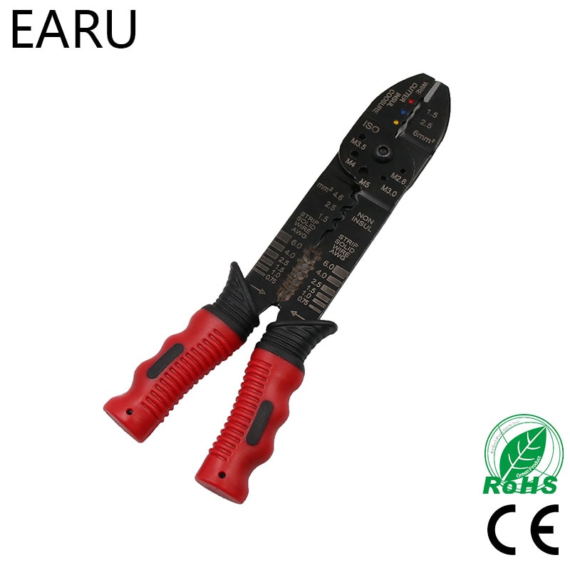 Multitool Crimping Pliers Electrical Terminals Combination Multi Tool Wire Stripper Cut Alicates Electricos FS-051