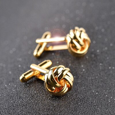 Lustige Runde Seide Knoten Manschettenknöpfe Silber Farbe Gold Manschette Links Für Herren Frauen Kühlen Hemd Spinki Schmuck Männlichen Cufflings Schmuck