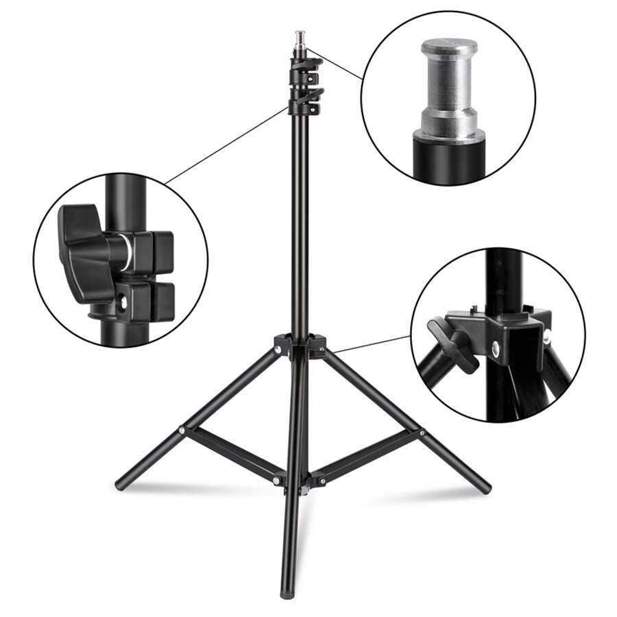 Mamen softbox til fotostudie videoudstyr fotografering softbox belysningssæt 50 x 70cm kontinuerligt lyssystem
