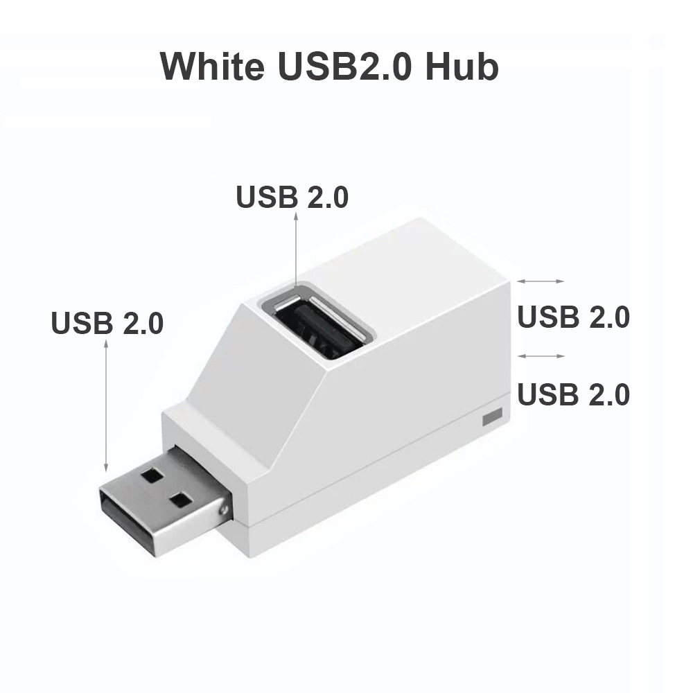 Przedłużacz USB 3.0 HUB Mini Splitter Box 1 do 3 portów Szybki USB 2.0 do PC Laptop U Disk Card Reader: Różowy