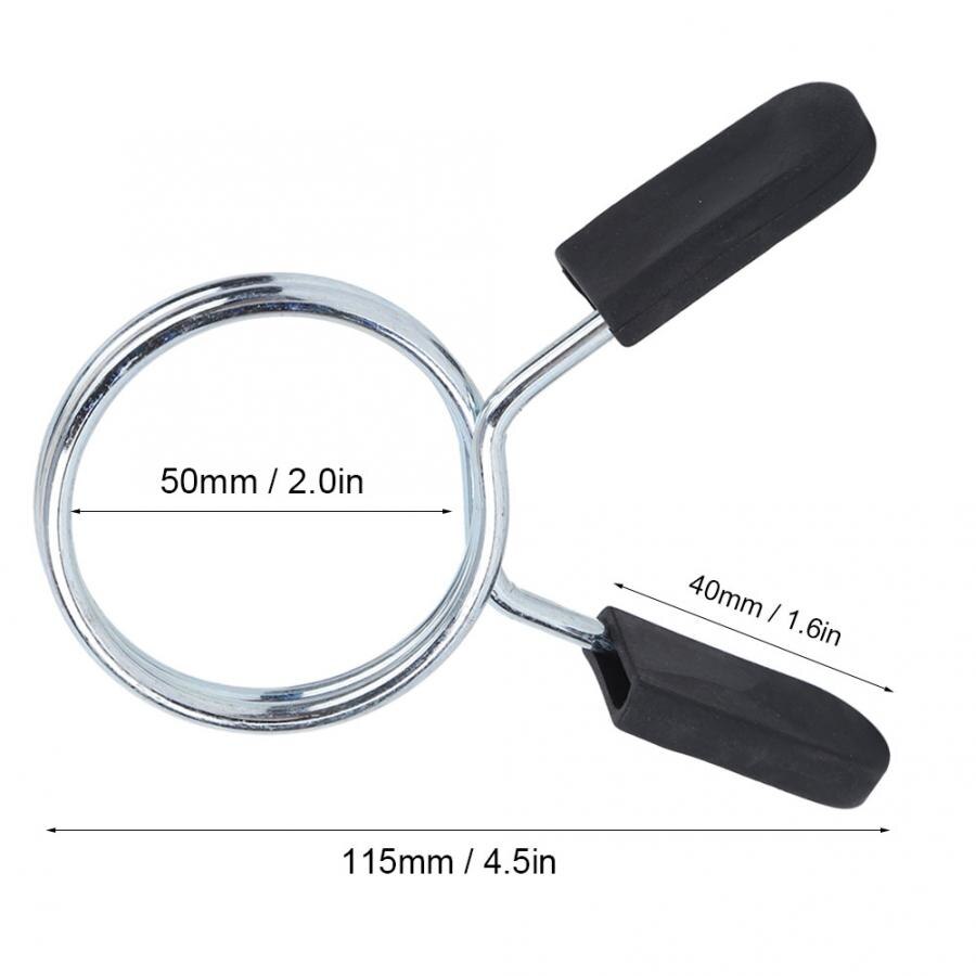 4 pièces 28/30/50mm haltère ressort serrure Barbell pince ressort collier pince gymnastique poids haltère serrure Standard Kit de levage Barbell Lock: Rose