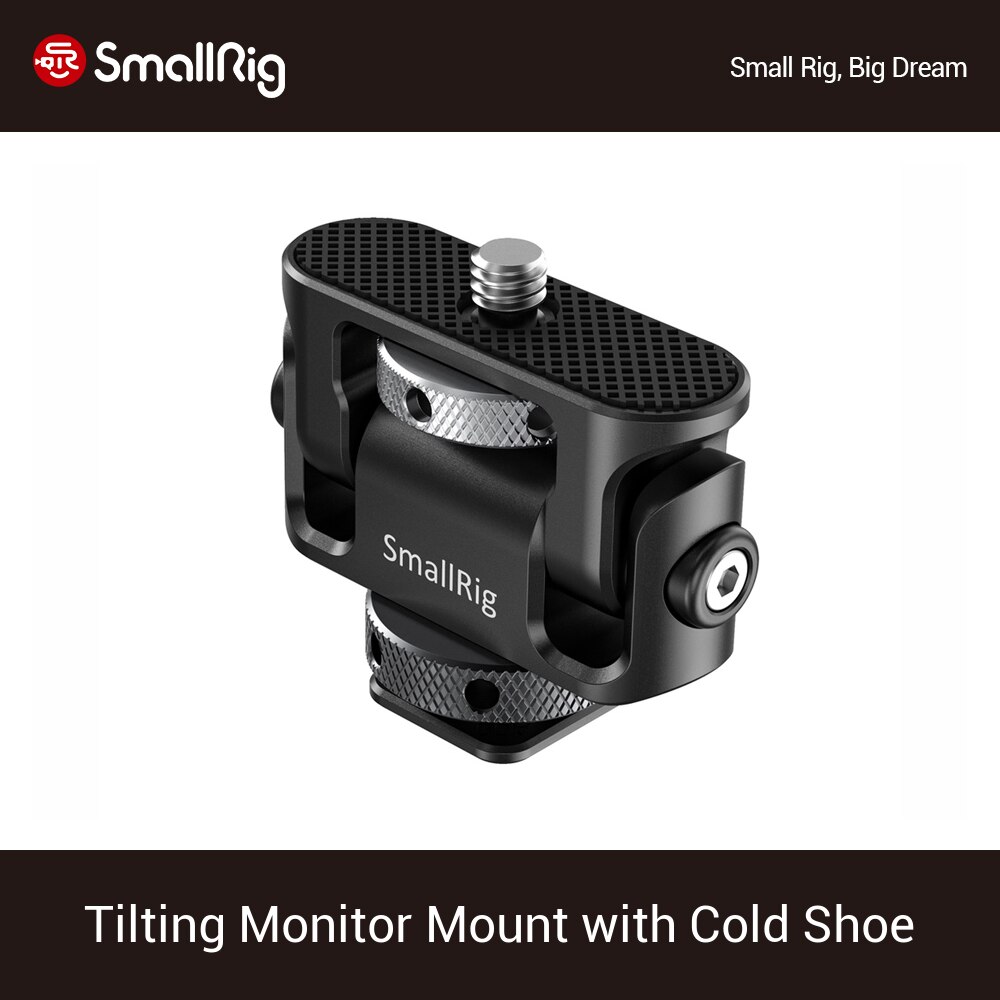 SmallRig Universal Tilting Monitor Mount with Cold Shoe For SmallHD/Atomos/Blackmagic Monitor/Screen/EVF Mount -2431