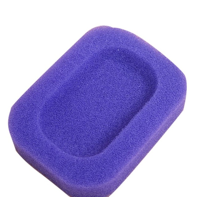 1 Stuks Zeepbakje Candy Foam Spons Zeep Gerechten Plaat Doos Case Voor Badkamer Keuken Douche Zeep Saver Lade zeephouder: C 1pcs purple